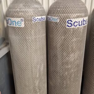 Sidemount Tank set, Alu 11 lt, 207 bar, with valves