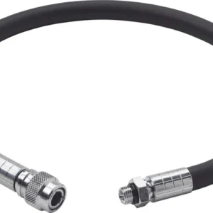 Inflator hose LP, 55 cm, rubber, black