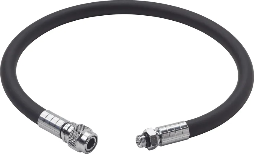Inflator hose LP, 55 cm, rubber, black