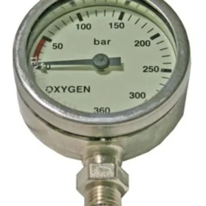 Submersible Pressure Gauge Finimeter, 52 mm, 240 bar, oxygen